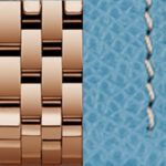 9-link bracelet gold + Epsom light blue
