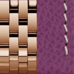 9-link bracelet gold + Epsom purple